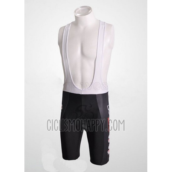 FDJ Cycling Jersey Bib Short 2010 Short Sleeve White and Black